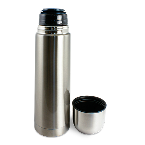Edelstahl-Thermoflasche 750 ml doppelwandig mit Schraubverschluss